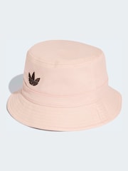 adidas Originals Black Pink Trefoil Bucket Hat - Image 1 of 4