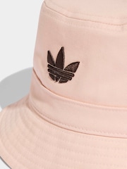 adidas Originals Black Pink Trefoil Bucket Hat - Image 4 of 4