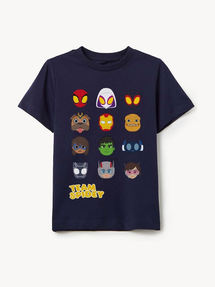 Brands In Blue Spider-Man Marvel Team Spidey T-Shirt - Image 1 of 3