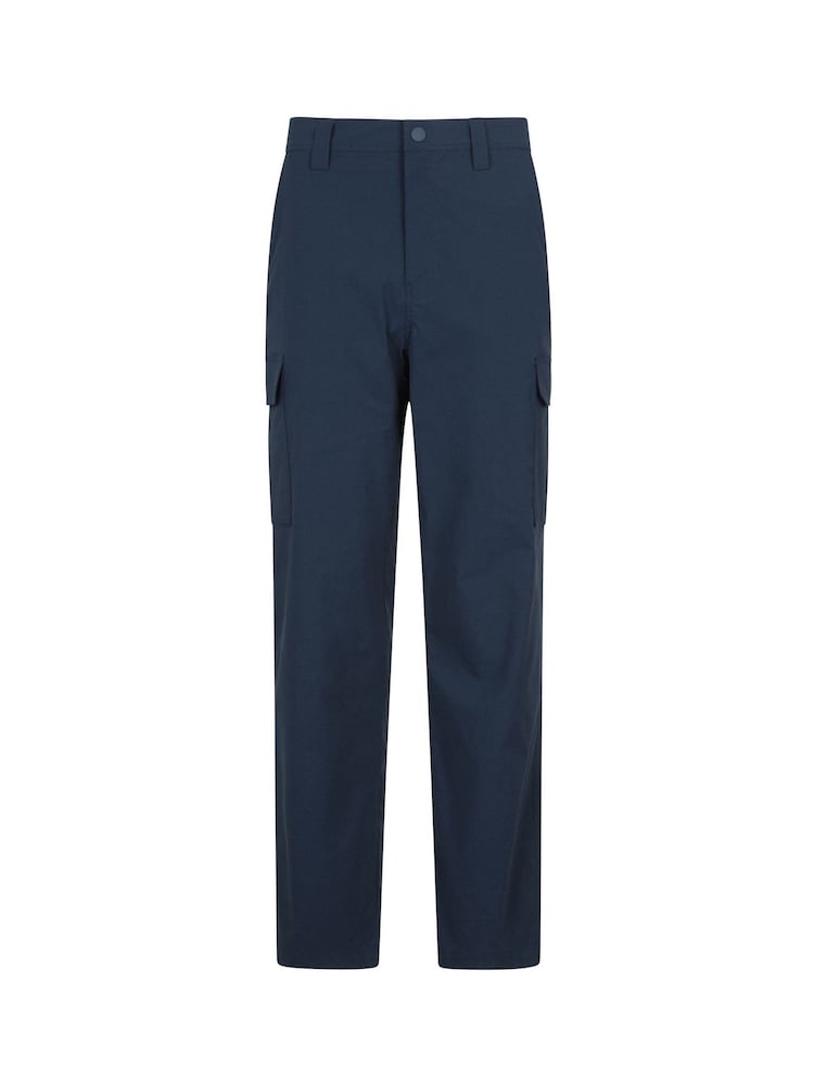 Mountain Warehouse Blue Mens Delta Cargo Quick Drying Stretch Trousers - Image 1 of 6