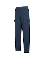 Mountain Warehouse Blue Mens Delta Cargo Quick Drying Stretch Trousers - Image 4 of 6