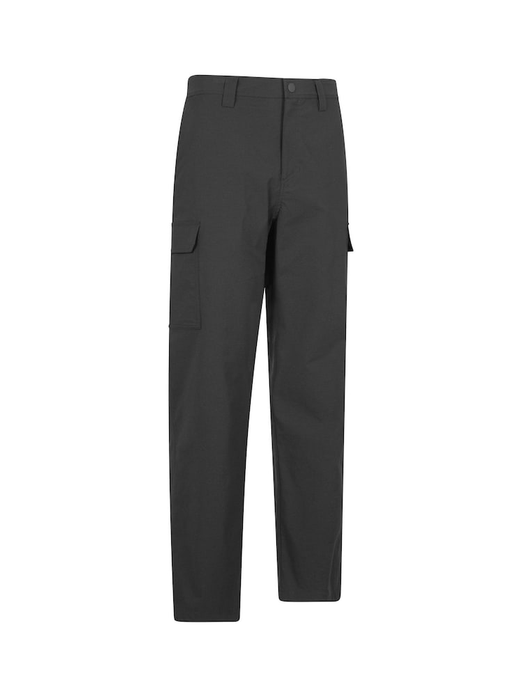Mountain Warehouse Black Mens Delta Cargo Quick Drying Stretch Trousers - Image 2 of 6