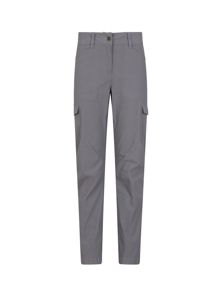Mountain Warehouse Grey Womens Stretch Quick Drying UV Max Cargo Trousers - Image 1 of 6
