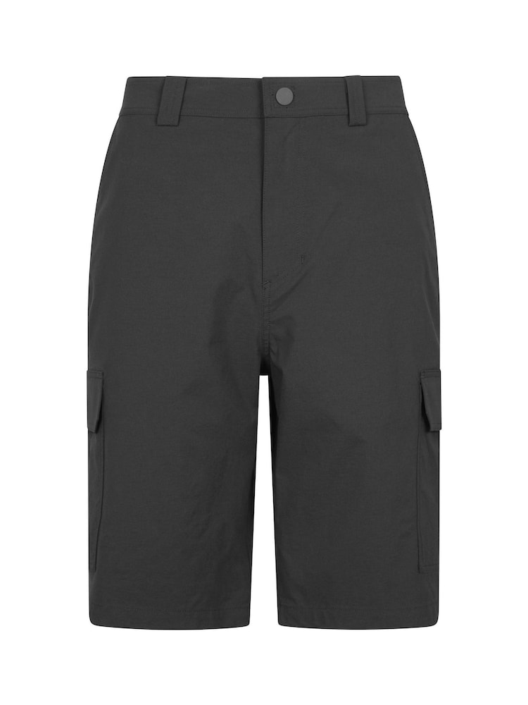 Mountain Warehouse Black Mens Delta Cargo Quick Drying Stretch Shorts - Image 1 of 6
