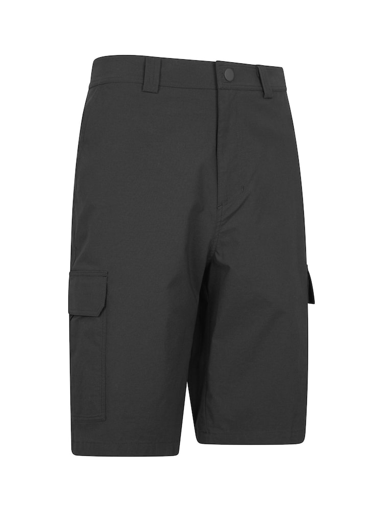 Mountain Warehouse Black Mens Delta Cargo Quick Drying Stretch Shorts - Image 2 of 6