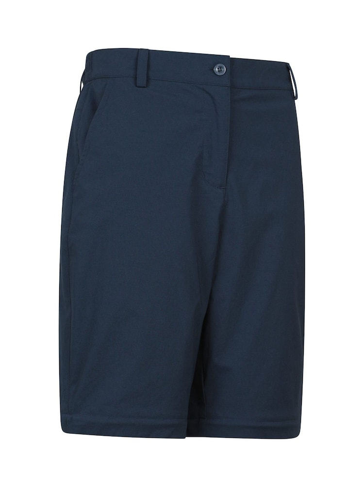 Mountain Warehouse Blue Womens Delta Stretch Zip Off Quick Drying UV Max Trousers - Image 12 of 12