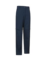Mountain Warehouse Blue Womens Delta Stretch Zip Off Quick Drying UV Max Trousers - Image 2 of 6
