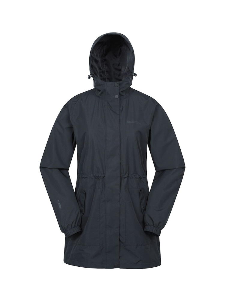 أسود - Mountain Warehouse Womens Rainfall Waterproof Jacket - صورة 1 من 6
