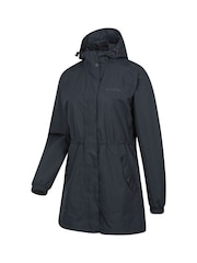 أسود - Mountain Warehouse Womens Rainfall Waterproof Jacket - صورة 4 من 6