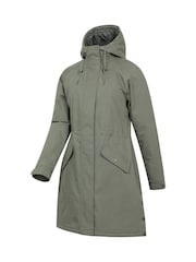 Mountain Warehouse Green Womens Polperro Waterproof Lightweight Padded Jacket - Image 8 of 10