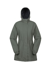أخضر - Mountain Warehouse Womens Rainfall Waterproof Jacket - صورة 1 من 6