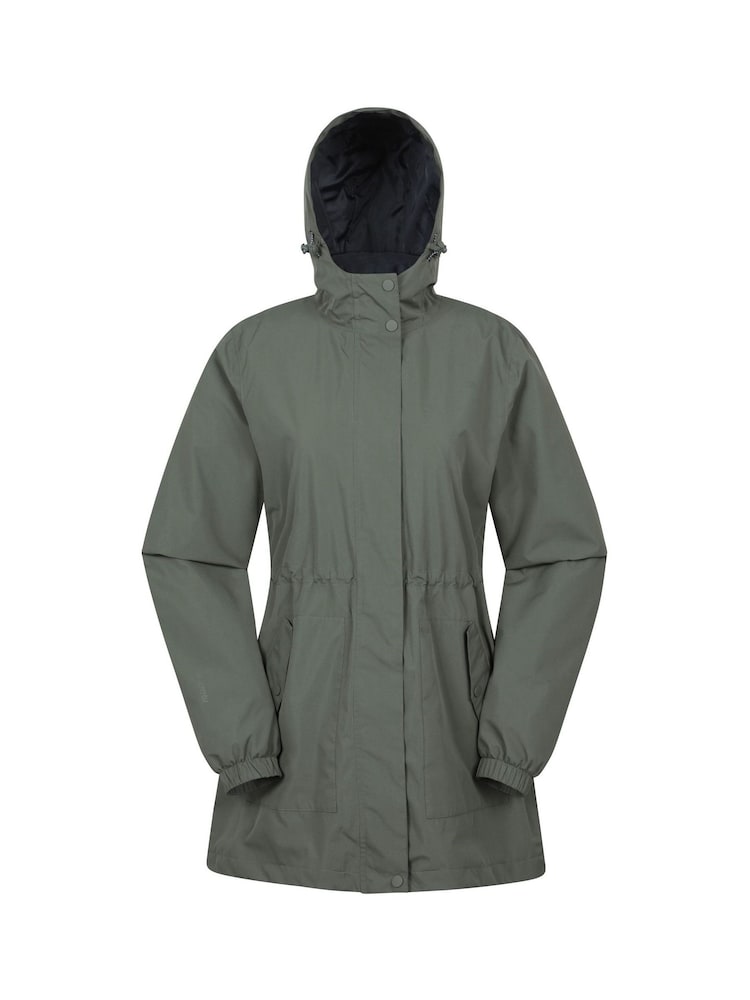 أخضر - Mountain Warehouse Womens Rainfall Waterproof Jacket - صورة 1 من 6