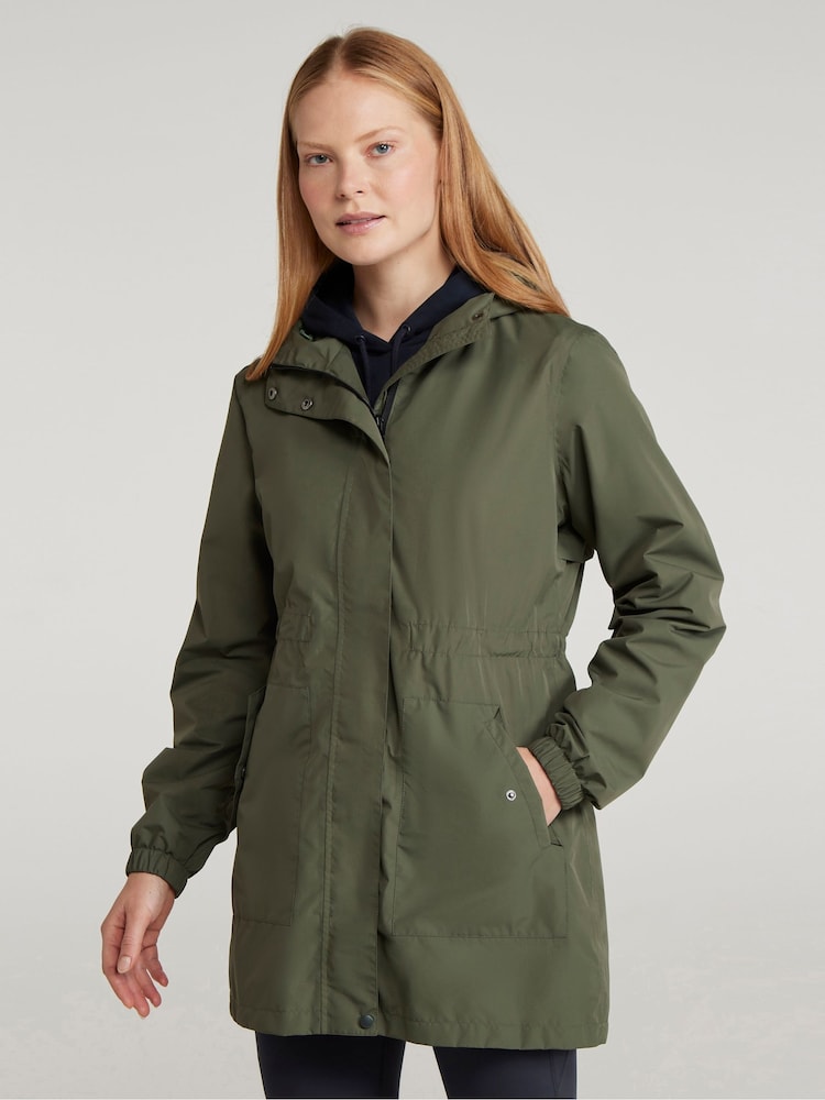 Mountain Warehouse Green Womens Rainfall Waterproof Jacket - Image 1 of 12 Mountain Warehouse Green Womens Rainfall Waterproof Jacket - Image 1 of 12