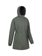 أخضر - Mountain Warehouse Womens Rainfall Waterproof Jacket - صورة 2 من 6