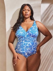 Live Unlimited Blue Floral Print Swimsuit - Image 2 of 5