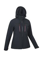 أسود - Mountain Warehouse Womens Genesis Water Resistant Softshell Jacket - صورة 2 من 5