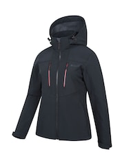 أسود - Mountain Warehouse Womens Genesis Water Resistant Softshell Jacket - صورة 4 من 5