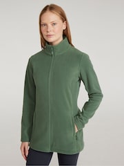 Mountain Warehouse Green Womens Hythe Long Line Fleece - Image 1 of 9