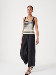 Hush White Mono Stitch Knitted Top - Image 3 of 7