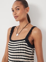 Hush White Mono Stitch Knitted Top - Image 5 of 7
