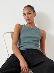 Hush Black Crinkle Wide Leg Cropped Trousers - Image 3 of 6