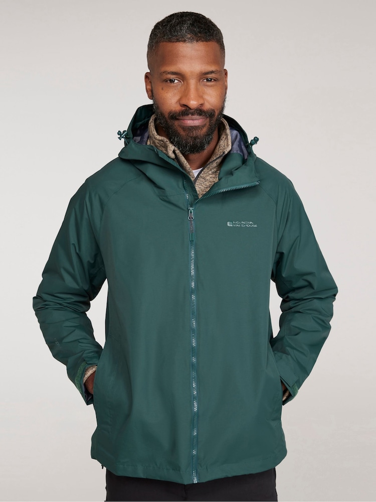 Mountain Warehouse Green Mens Gateley Waterproof Jacket - Image 1 of 9