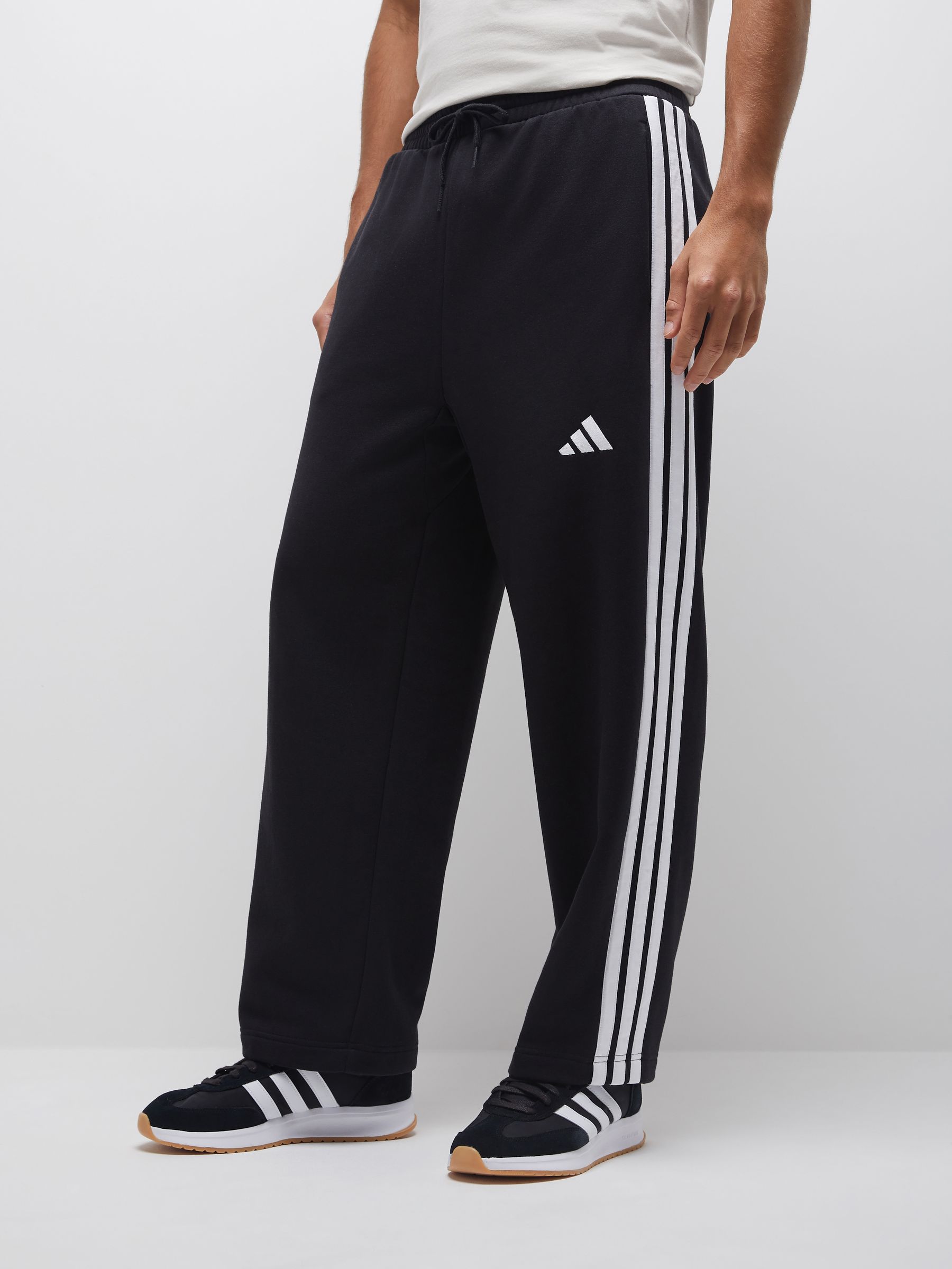 R③ Satın al Siyah - adidas Essentials Üç Çizgili Polar Wide leg