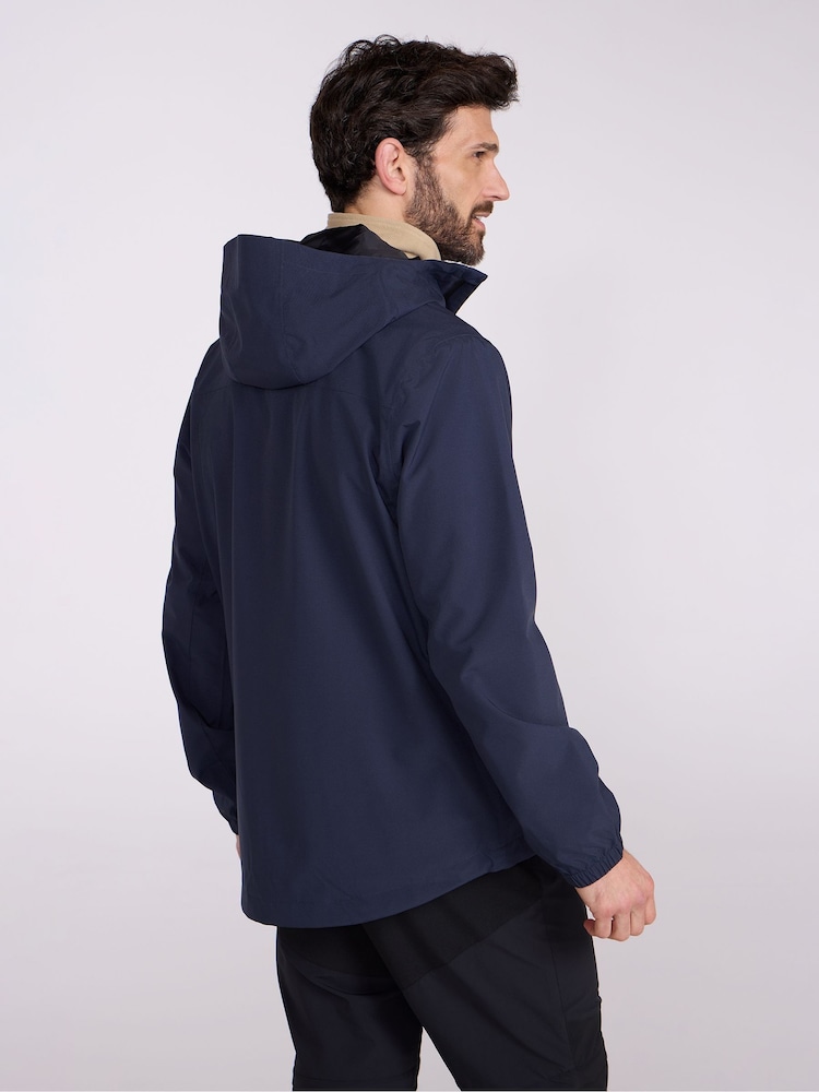 Mountain Warehouse Blue Mens Sambrook Waterproof Jacket - Image 2 of 9 Mountain Warehouse Blue Mens Sambrook Waterproof Jacket - Image 2 of 9