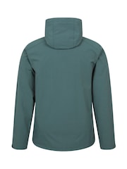 Grün - Mountain Warehouse Mens Retreat Water Resistant Packable Softshell Jacket - Bild 3 von 6