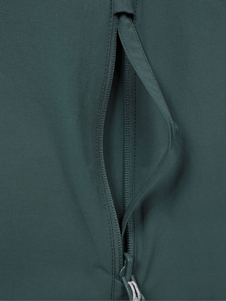 Grün - Mountain Warehouse Mens Retreat Water Resistant Packable Softshell Jacket - Bild 6 von 6