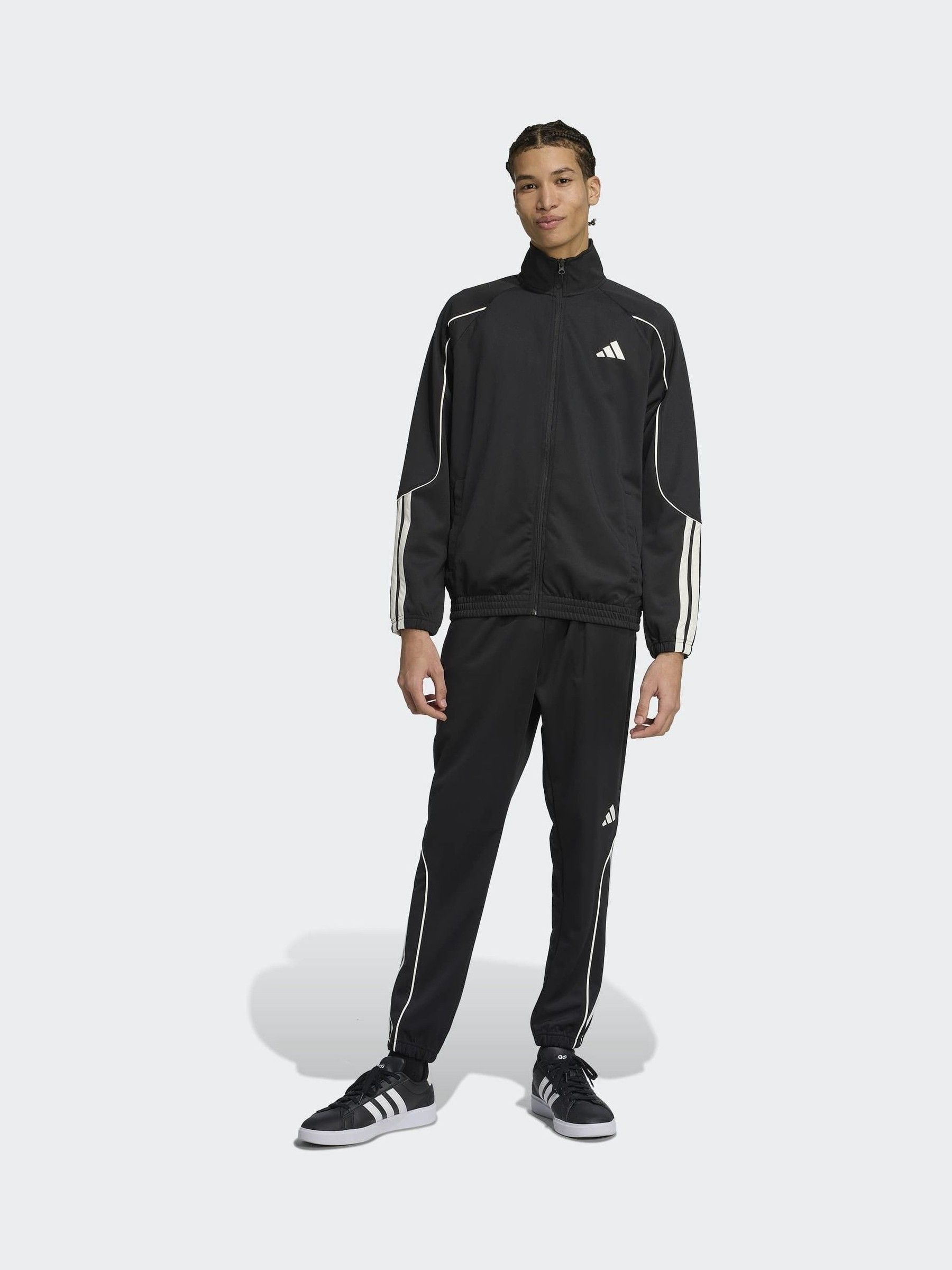 Comprar Preto - Conjunto de treino adidas Stadium 3-Listras from