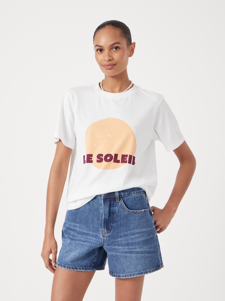 Hush Cream Le Soleil Graphic Print T-Shirt - Image 2 of 6