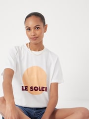 Hush Cream Le Soleil Graphic Print T-Shirt - Image 4 of 6