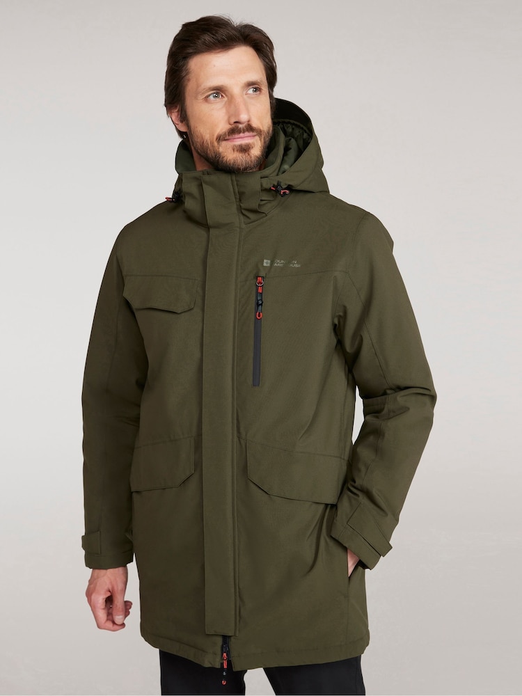 Mountain Warehouse Green Mens Reid Waterproof Lightweight Padded Jacket - Image 1 of 9 Mountain Warehouse Green Mens Reid Waterproof Lightweight Padded Jacket - Image 1 of 9