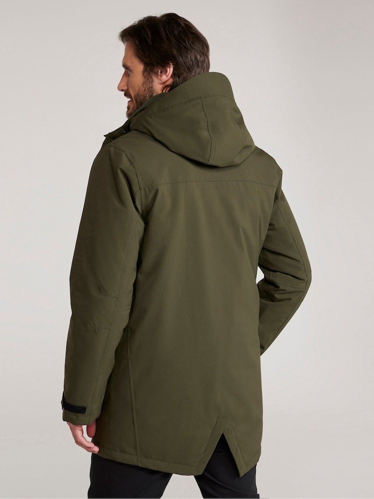 Mountain Warehouse Green Mens Reid Waterproof Lightweight Padded Jacket - Image 2 of 9 Mountain Warehouse Green Mens Reid Waterproof Lightweight Padded Jacket - Image 2 of 9