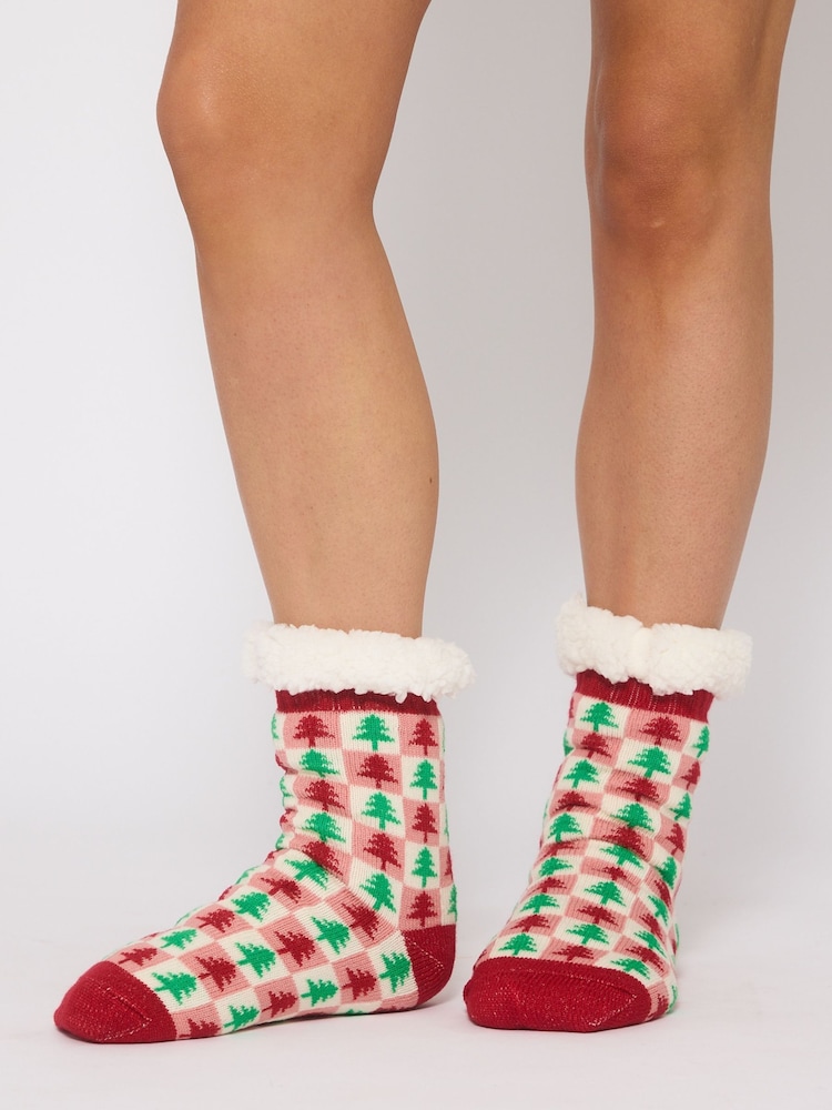 Loungeable Christmas Tree Fluffy Socks - Imagen 5 de 5