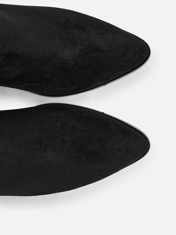 Linzi Black Thrive Stacked Block Heel Ankle Boots - Image 6 of 6 Linzi Black Thrive Stacked Block Heel Ankle Boots - Image 6 of 6