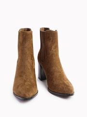 Castanho - Linzi Thrive Stacked Block Heel Ankle Boots - Imagem 4 de 5