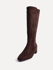 Hellbraun - Linzi Revolve High Leg Boot With Low Block Heel - Bild 3 von 5