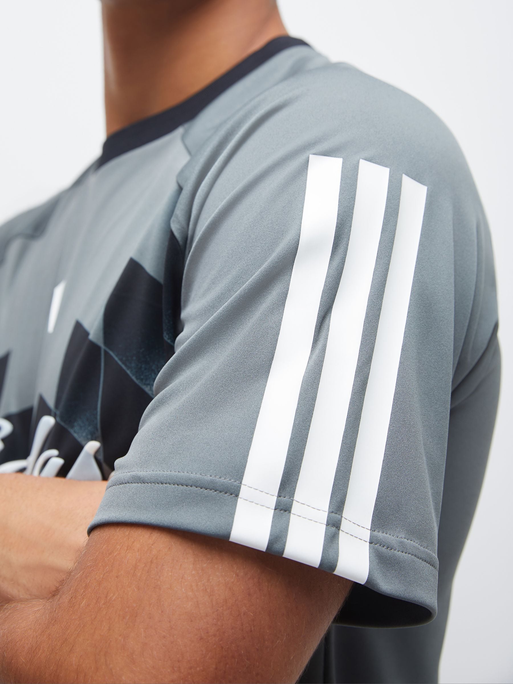 Buy adidas Grey House Of Tiro X Common Goal Jersey T-Shirt from