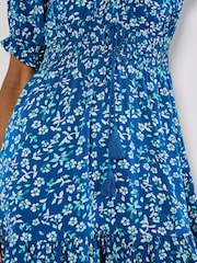 Apricot Blue Sarasa Mallow Flower Bardot Dress - Image 5 of 5