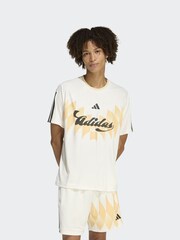 adidas Brown House Of Tiro X Common Goal Jersey T-Shirt - Image 1 of 6