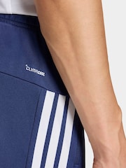 adidas Blue Workout Essentials All-Set 3-Stripes Knit Joggers - Image 5 of 7