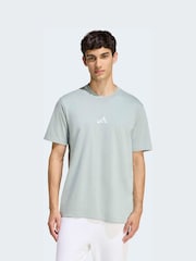 adidas Green Small Essentials Logo Single Jersey T-Shirt - Image 1 of 6