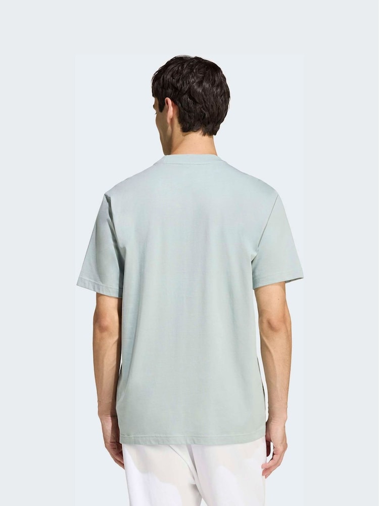 adidas Green Small Essentials Logo Single Jersey T-Shirt - Image 2 of 6