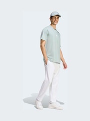 adidas Green Small Essentials Logo Single Jersey T-Shirt - Image 3 of 6