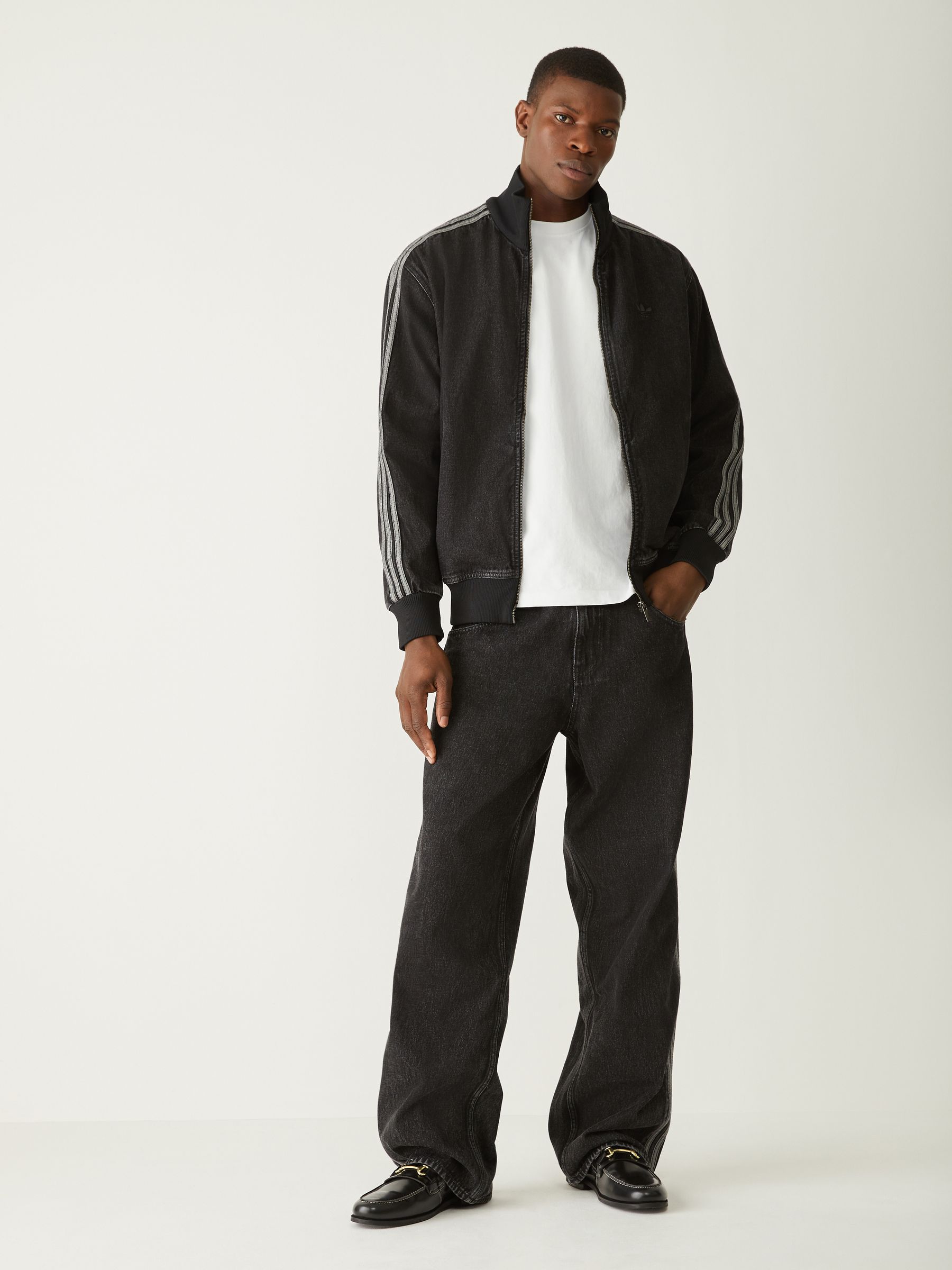 トップス Adicolor Denim Firebird Track Top Black Buy adidas Originals Black Adicolor Denim Firebird Track Top from トップス