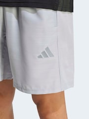 adidas Grey Workout Essentials Base Melange Woven Shorts - Image 3 of 5