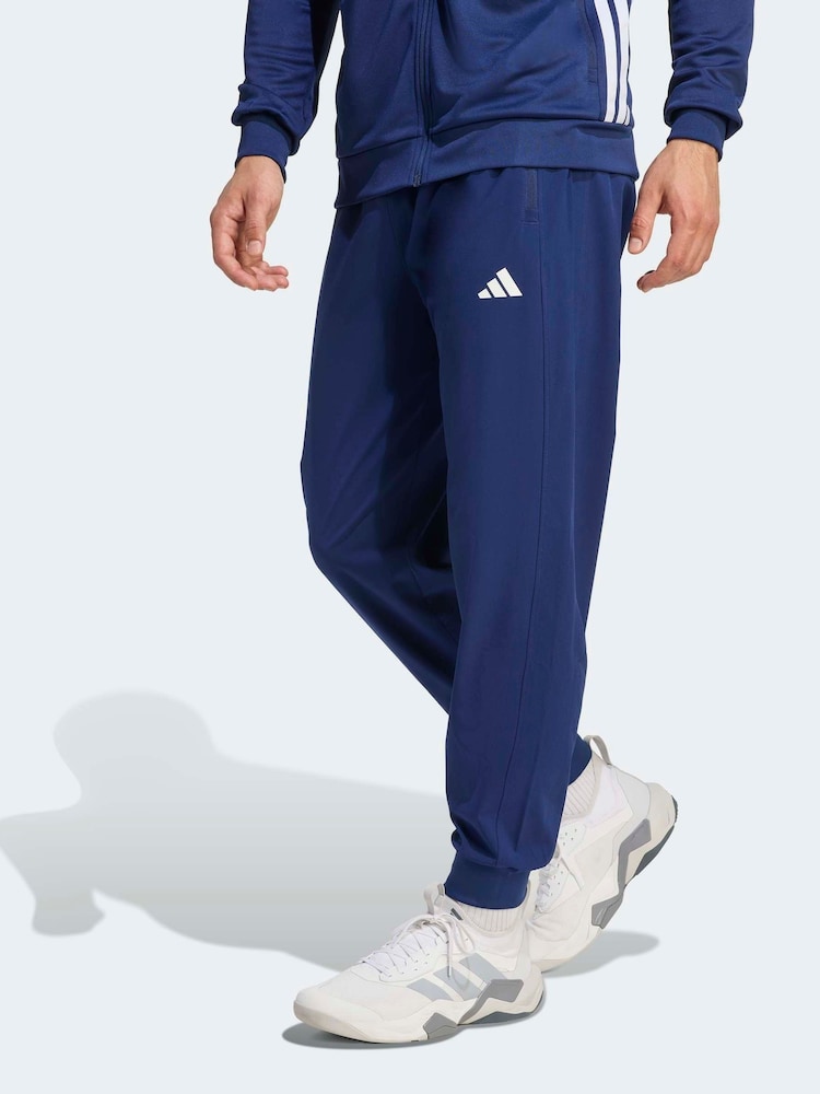adidas Blue Workout Essentials Flex Woven Joggers - Image 1 of 6 adidas Blue Workout Essentials Flex Woven Joggers - Image 1 of 6