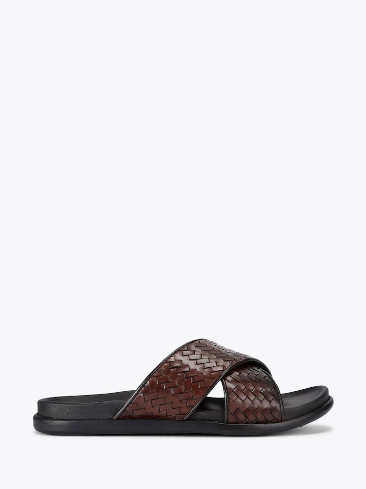 KG Kurt Geiger Rome Weave Brown Sandals - Image 2 of 5